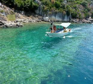 Traumlandschaft in türkis und blau