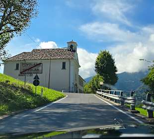 Umleitung z.Plöckenpass nach dem Ort Povolar