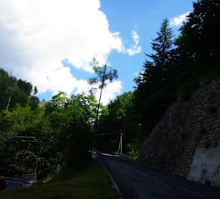 Da mit dem Cabrio rauf