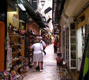 Korfu Stadt - Fußgängerzone