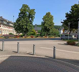 Blick zum Park am Bahnhof