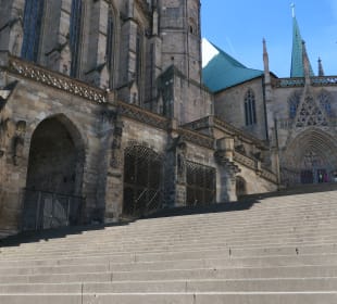 Domtreppe und Dom von Erfurt
