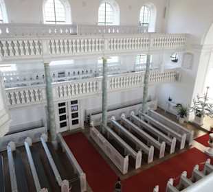 Blick aus der Höhe in die Markgrafenkirche