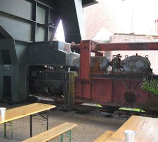 Teil des Biergartens