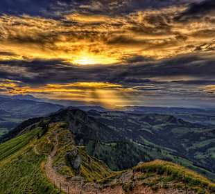 Sonnenuntergang auf dem Hochgrat
