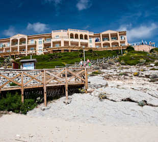 Blick auf die Hotelanlagen