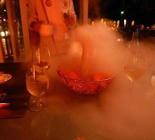 Etwas Show vom Küchenchef 