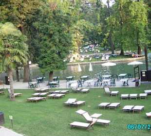 La zona pranzo e relax