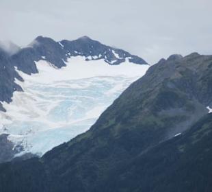 Erste Gletscher kommen in Sicht