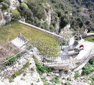 Sicht auf Hotelgarten