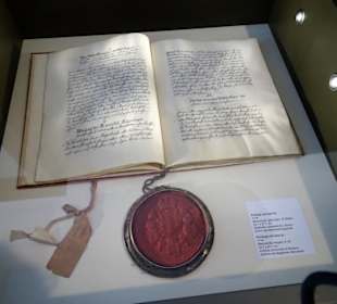 Historische Dokumente im Merkantilmuseum