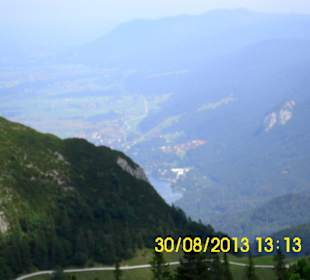 Blick ins Tal mit Walchensee
