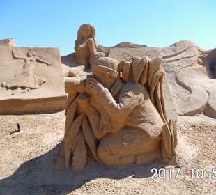 Ausflug, International Sand Sculpture Festival, Pêra (Fiesa)