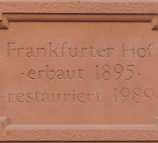 Tafel am Frankfurter Hof in Mainz