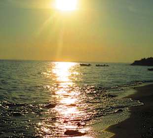 Blick vom Strandspaziergang richtung Sonia