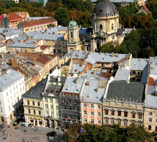 Площадь Рынок с ратушной башни