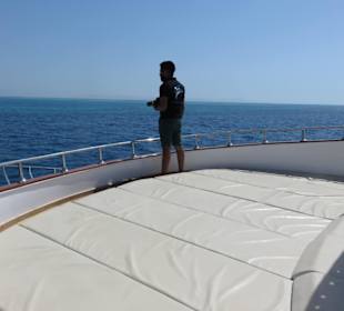 Yasser bei der Delfinsichtung