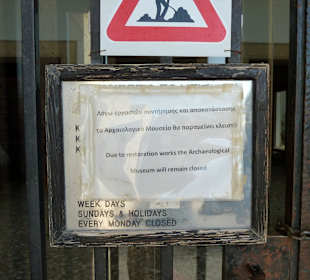 Wegen Restaurierung zu