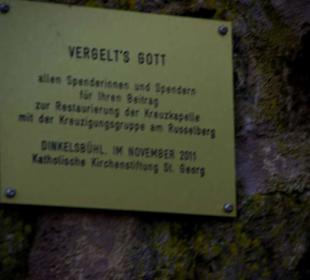 Inschrift am Grüner Turm