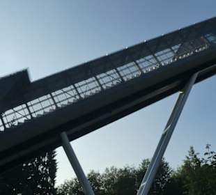 Bei der Wadeberg-Skisprunganlage in Oberhof