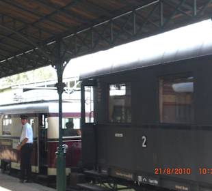 Blick auf Schienenfahrzeug