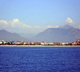 Die schönen Hotels am Strand von Alanya