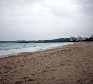 Strand von Cala Millor im Winter