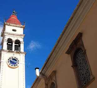 Korfu. Neben der Kirche von heiligen Spiridon