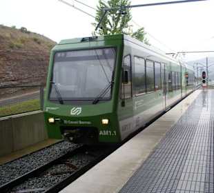 die neue Zahnradbahn zum Montserrat