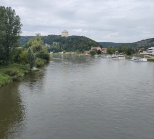 Befreiungshalle Blick von der Donau 
