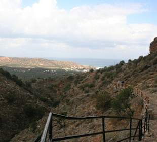 Auf dem Weg zur Milatos-Höhle