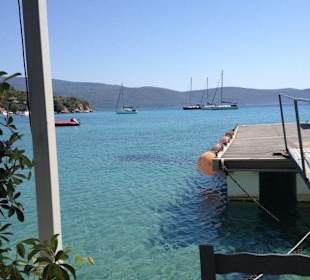 Sitz direkt am Meer mit Blick auf die Türkei 