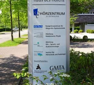 Das Schild des "Haus des Hörens"