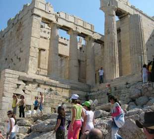 Aufstieg zur Akropolis