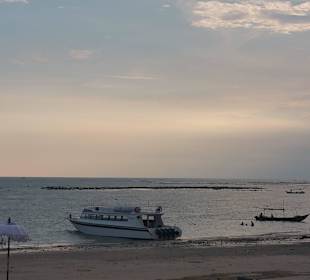 Beginnender Sonnenuntergang