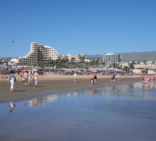 Blick vom Strand Playa del Ingles