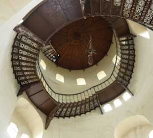 Blick im Turm nach oben
