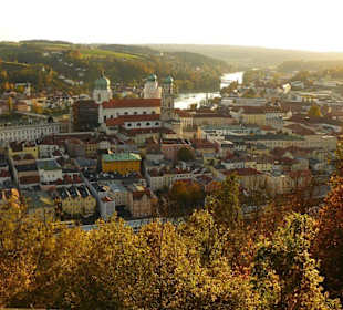 Blick von der Oberveste Passau auf die Stadt