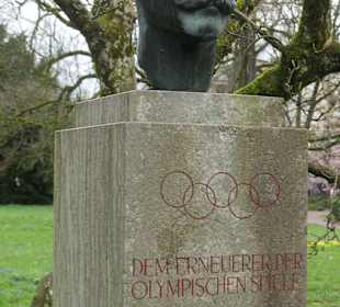 Büste Pierre de Coubertin in Baden-Baden