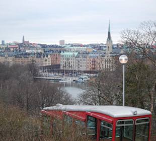 Ausblick von Skansen über Stockholm