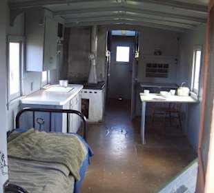 Innenraum eines Bremser Waggons