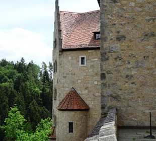 Terrasse auf Burg Rabenstein