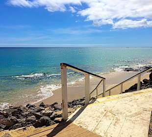 Strandrestaurand Palmita rechts vom Hotelstrand