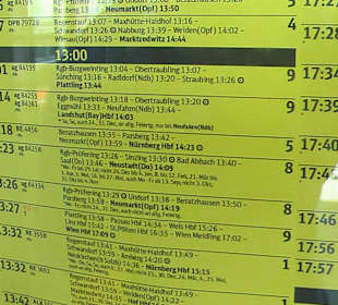 Abfahrzeiten 