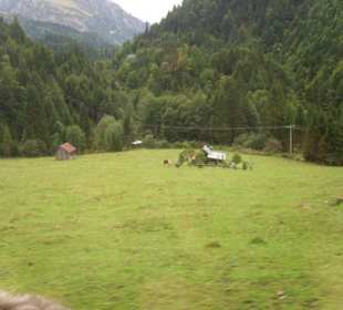 Vom Bus Blick in die Landschaft