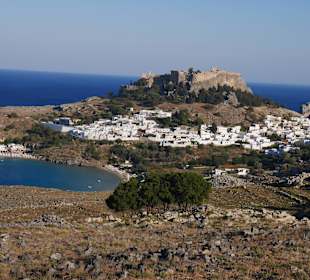 Blick auf Lindos