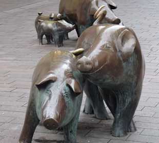 Ansichten des Denkmals in der Sögestraße