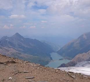 Mooserboden 2036 M vom Mittleren Bärenkopf  3357 M