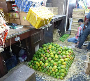 Im Frischmarkt, es gab alles frisch