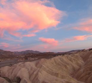Zabriskies Point kurz nach Sonnenuntergang